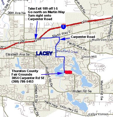 Map to Fairgrounds